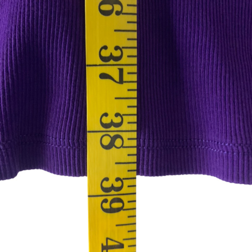 LAUREN RALPH LAUREN‎ Purple Ribbed Cotton Sheath Dress - Picture 14 of 14